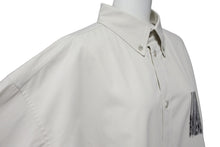 画像をギャラリービューアに読み込む, 極美品 BALENCIAGA バレンシアガ 21AW バーコードロゴ オーバーサイズ 長袖シャツ グレー 662982 サイズ38 中古 55433