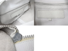 画像をギャラリービューアに読み込む, CHROME HEARTS クロムハーツ スモール DFFL TNY タイニー ダッフルバッグ ホワイト シルバー925 レザー 良品 中古 55443