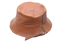 画像をギャラリービューアに読み込む, 極美品 LOEWE ロエベ バケットハット フィッシャーマンハット ブラウン ナパカーフ サイズ 57 112.10.010 中古 55446