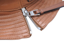 画像をギャラリービューアに読み込む, 極美品 LOEWE ロエベ バケットハット フィッシャーマンハット ブラウン ナパカーフ サイズ 57 112.10.010 中古 55446