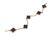 Load image into Gallery viewer, 極美品 Van Cleef &amp; Arpels ヴァンクリーフ＆アーペル ブレスレット ヴィンテージアルハンブラ オニキス VCARA41300 55449 中古 正規品