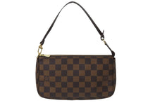 画像をギャラリービューアに読み込む, 新品同様 LOUIS VUITTON ルイ・ヴィトン ダミエ ポシェットアクセソワール ポーチ アクセサリーポーチ ブラウン N51985 中古 55461