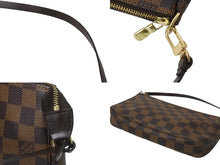 画像をギャラリービューアに読み込む, 新品同様 LOUIS VUITTON ルイ・ヴィトン ダミエ ポシェットアクセソワール ポーチ アクセサリーポーチ ブラウン N51985 中古 55461