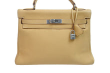 Load image into Gallery viewer, HERMES エルメス ケリー32 内縫い ナチュラルサブレ トリヨンクレマンス マットシルバー金具 □D刻印 2000年 中古 55462