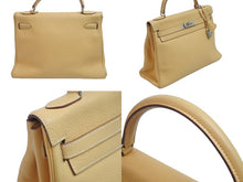 Load image into Gallery viewer, HERMES エルメス ケリー32 内縫い ナチュラルサブレ トリヨンクレマンス マットシルバー金具 □D刻印 2000年 中古 55462