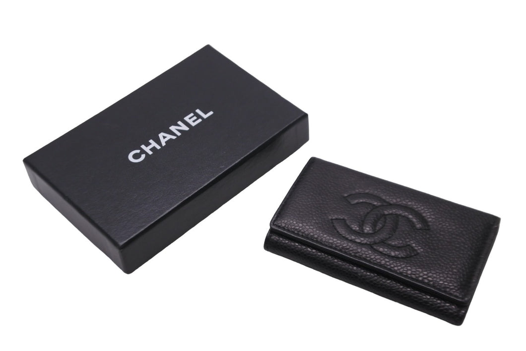 CHANEL シャネル キーケース 6連キーリングキー ココマーク キャビア