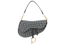 Load image into Gallery viewer, Christian Dior クリスチャンディオール ハンドバッグ サドルバック 01RU0044 トロッター キャンバス ゴールド金具 良品 中古 55466