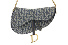 Load image into Gallery viewer, Christian Dior クリスチャンディオール ハンドバッグ サドルバック 01RU0044 トロッター キャンバス ゴールド金具 良品 中古 55466