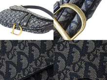 Load image into Gallery viewer, Christian Dior クリスチャンディオール ハンドバッグ サドルバック 01RU0044 トロッター キャンバス ゴールド金具 良品 中古 55466