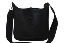 Load image into Gallery viewer, 極美品 HERMES エルメス エブリン1GM ショルダーバッグ ブラック □J刻印 トリヨンクレマンス 斜め掛け Hロゴ 中古 55470