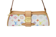 Load image into Gallery viewer, LOUIS VUITTON ルイヴィトン モノグラムマルチカラー シャーリー ショルダーバッグ ホワイト ロゴ 鞄 M40049 美品 中古 55475