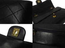 Load image into Gallery viewer, CHANEL シャネル マトラッセ25 ショルダーバッグ ダブルフラップ 2番台 ラムスキン ブラック ゴールド金具 美品 中古 55484