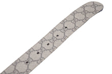 画像をギャラリービューアに読み込む, GUCCI グッチ ベルト バックル Gバックル GGスプリームキャンバス メンズベルト ベージュ ダークブラウン 411924 美品 中古 55494