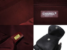 画像をギャラリービューアに読み込む, CHANEL シャネル ハンドバッグ ワンショルダーバッグ ココマーク ラムスキン 11番台 2007年 ブラック シルバー金具 美品 中古 55495