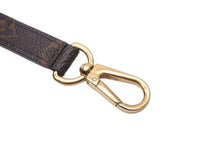 画像をギャラリービューアに読み込む, LOUIS VUITTON ルイヴィトン バッグ小物 アクセサリー ストラップ ショルダーストラップ レザー ブラウン ゴールド 美品 中古 55506