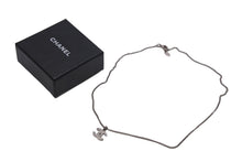 画像をギャラリービューアに読み込む, CHANEL シャネル ネックレス ペンダント チョーカー ココマーク ラインストーン シルバー 09V 美品 中古 55518