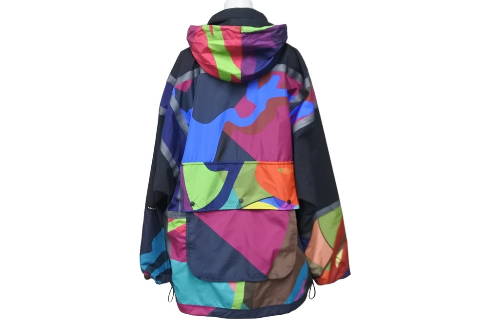 極美品 Sacai サカイ ジャケット カウズ パッカブル ブルゾン 21AW マルチカラー サイズ2 ポリエステル 21-02563M 中古 55536