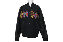 画像をギャラリービューアに読み込む, STUSSY ステューシー ジャケット 原宿チャプト 15周年記念 スタジャン 限定 ブラック ウール レザー サイズS 美品 中古 55538