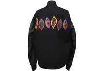 画像をギャラリービューアに読み込む, STUSSY ステューシー ジャケット 原宿チャプト 15周年記念 スタジャン 限定 ブラック ウール レザー サイズS 美品 中古 55538