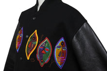 画像をギャラリービューアに読み込む, STUSSY ステューシー ジャケット 原宿チャプト 15周年記念 スタジャン 限定 ブラック ウール レザー サイズS 美品 中古 55538