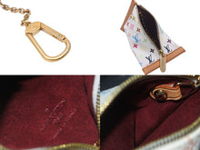 画像をギャラリービューアに読み込む, LOUIS VUITTON ルイヴィトン モノグラムマルチカラー ベルランゴ コインケース ブロン ロゴ 小物 M58028 美品 中古 55542