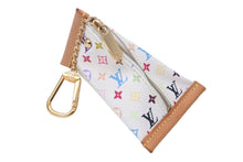 画像をギャラリービューアに読み込む, LOUIS VUITTON ルイヴィトン モノグラムマルチカラー ベルランゴ コインケース ブロン ロゴ 小物 M58028 美品 中古 55542