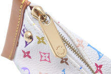 画像をギャラリービューアに読み込む, LOUIS VUITTON ルイヴィトン モノグラムマルチカラー ベルランゴ コインケース ブロン ロゴ 小物 M58028 美品 中古 55542