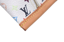 画像をギャラリービューアに読み込む, LOUIS VUITTON ルイヴィトン モノグラムマルチカラー ベルランゴ コインケース ブロン ロゴ 小物 M58028 美品 中古 55542