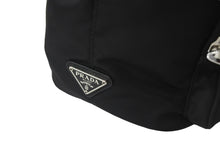 Load image into Gallery viewer, PRADA プラダ ハンドバッグ ロボ パッチ 2WAYショルダーバッグ 1BH097 ナイロン ブラック シルバー金具 美品 中古 55545