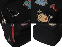 Load image into Gallery viewer, PRADA プラダ ハンドバッグ ロボ パッチ 2WAYショルダーバッグ 1BH097 ナイロン ブラック シルバー金具 美品 中古 55545