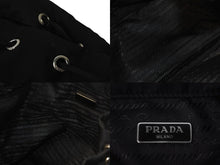 Load image into Gallery viewer, PRADA プラダ ハンドバッグ ロボ パッチ 2WAYショルダーバッグ 1BH097 ナイロン ブラック シルバー金具 美品 中古 55545