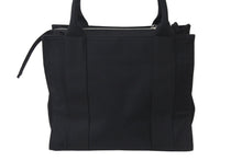 画像をギャラリービューアに読み込む, BALENCIAGA バレンシアガ トートバッグ トレードS ブラック 620884 2WAY コットンキャンバス シルバー金具 美品 中古 5555