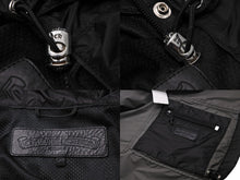 画像をギャラリービューアに読み込む, CHROME HEARTS クロムハーツ ナイロンジャケット フードジャケット レースストッパー ブラック SV925 サイズS美品 中古 55552