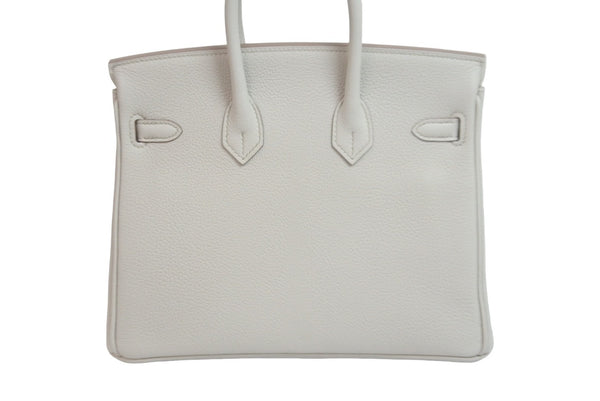 New and unused HERMES Handbag Birkin 25 Beton Beton Silver hardware Togo B stamp Used 55558