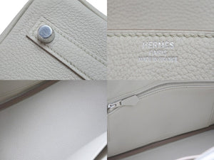 New and unused HERMES Handbag Birkin 25 Beton Beton Silver hardware Togo B stamp Used 55558