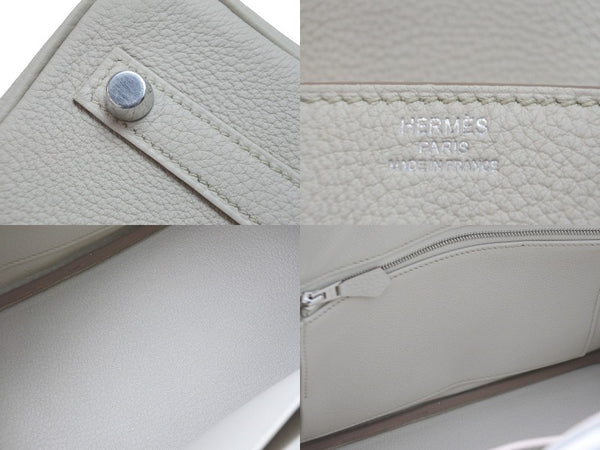 New and unused HERMES Handbag Birkin 25 Beton Beton Silver hardware Togo B stamp Used 55558