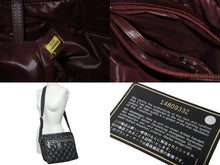 画像をギャラリービューアに読み込む, CHANEL シャネル コココクーン ココマーク 14番台 ショルダーバッグ ブラック ナイロン レザー 美品 中古 55570