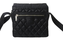 画像をギャラリービューアに読み込む, CHANEL シャネル コココクーン ココマーク 14番台 ショルダーバッグ ブラック ナイロン レザー 美品 中古 55570