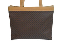 Load image into Gallery viewer, CELINE セリーヌ ハンドバッグ トートバッグ バック ワンショルダー マカダム ブラウン PVC レザー 中古 55575