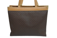 Load image into Gallery viewer, CELINE セリーヌ ハンドバッグ トートバッグ バック ワンショルダー マカダム ブラウン PVC レザー 中古 55575