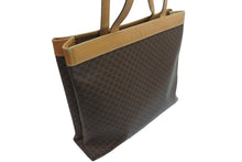 Load image into Gallery viewer, CELINE セリーヌ ハンドバッグ トートバッグ バック ワンショルダー マカダム ブラウン PVC レザー 中古 55575