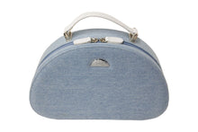 Load image into Gallery viewer, Christian Dior クリスチャンディオール ハンドバッグ コスメバッグ ジュエリーボックス ハーフムーン デニム 美品 中古 55578