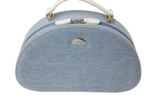 Load image into Gallery viewer, Christian Dior クリスチャンディオール ハンドバッグ コスメバッグ ジュエリーボックス ハーフムーン デニム 美品 中古 55578