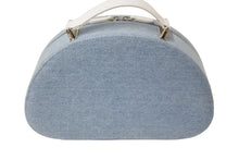 Load image into Gallery viewer, Christian Dior クリスチャンディオール ハンドバッグ コスメバッグ ジュエリーボックス ハーフムーン デニム 美品 中古 55578