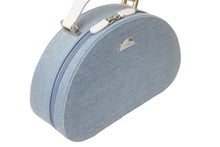 Load image into Gallery viewer, Christian Dior クリスチャンディオール ハンドバッグ コスメバッグ ジュエリーボックス ハーフムーン デニム 美品 中古 55578
