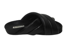 Load image into Gallery viewer, JIL SANDER ジルサンダー サンダル クロスストラップ ブラック 羊革 サイズ40 JI32501D 美品 中古 55606