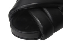 Load image into Gallery viewer, JIL SANDER ジルサンダー サンダル クロスストラップ ブラック 羊革 サイズ40 JI32501D 美品 中古 55606
