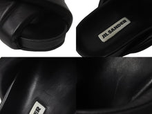 Load image into Gallery viewer, JIL SANDER ジルサンダー サンダル クロスストラップ ブラック 羊革 サイズ40 JI32501D 美品 中古 55606