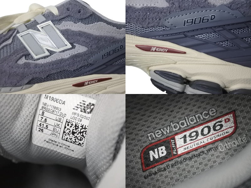 極美品 NEW BALANCE ニューバランス スニーカー 1906 Dワイズ PROTECTION PACK グレー サイズ26CM M1906DA  中古 55610 – Casanova Vintage