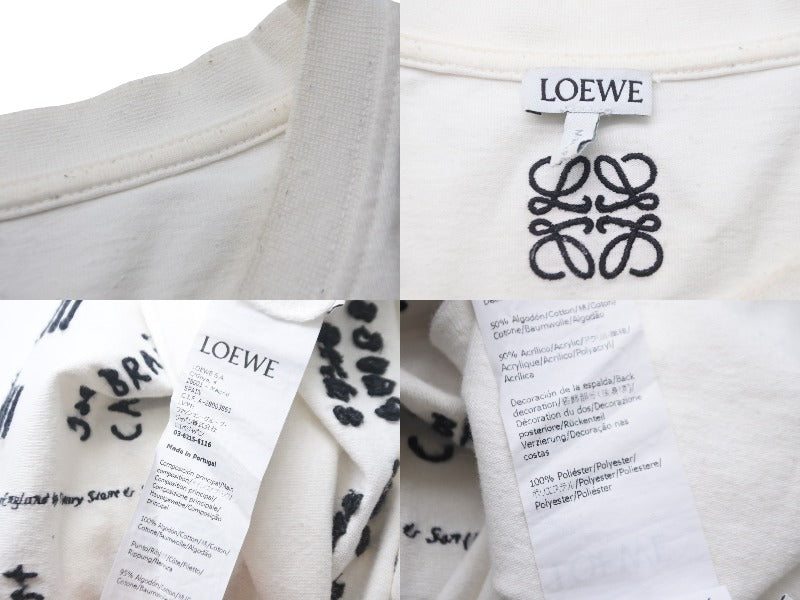 LOEWE ロエベ 21年 レター エンブロイダリー 半袖Ｔシャツ トップス